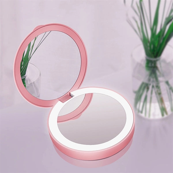 4 In 1 Power Bank Makeup Mirror With Light