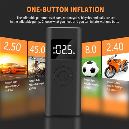 Portable Electric Air Pump With 5000Mah Power Bank