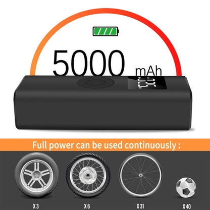 Portable Electric Air Pump With 5000Mah Power Bank