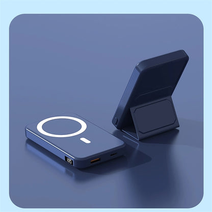 Magnetic Wireless Power Bank With Foldable Holder