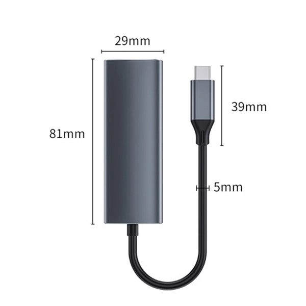 4 In 1 Multifunction Usb C Hub