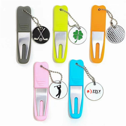 Golf Divot Tool With Mark Repair