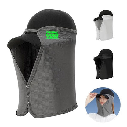 Baseball Cap With Neck Flap