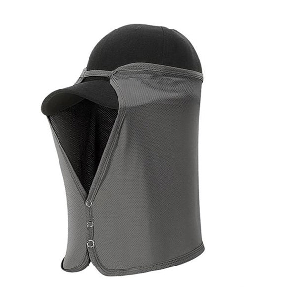 Baseball Cap With Neck Flap