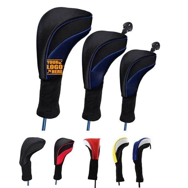 Golf Head Iron Cover Leather Headcover Set