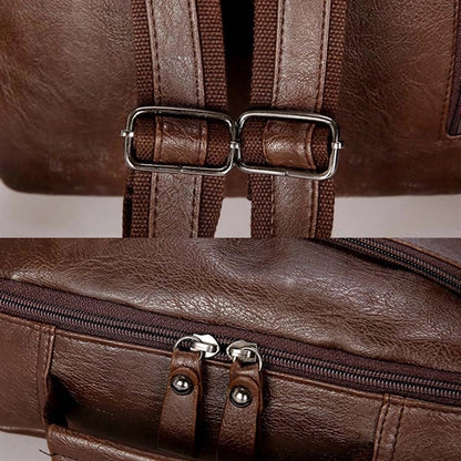 Usb Large Leather Backpack