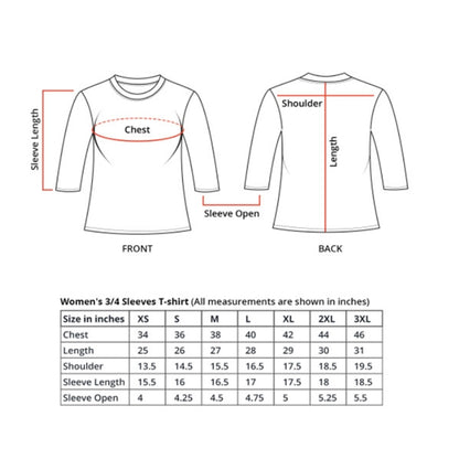 Women's Printed T-Shirt - Long Sleeves