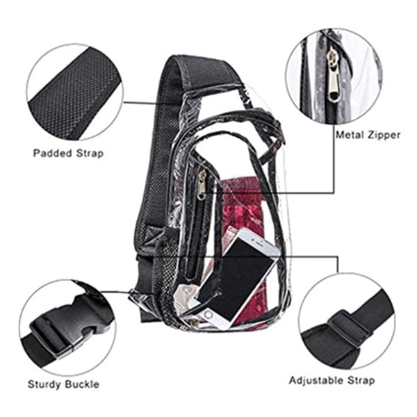 Clear PVC Sling Bag