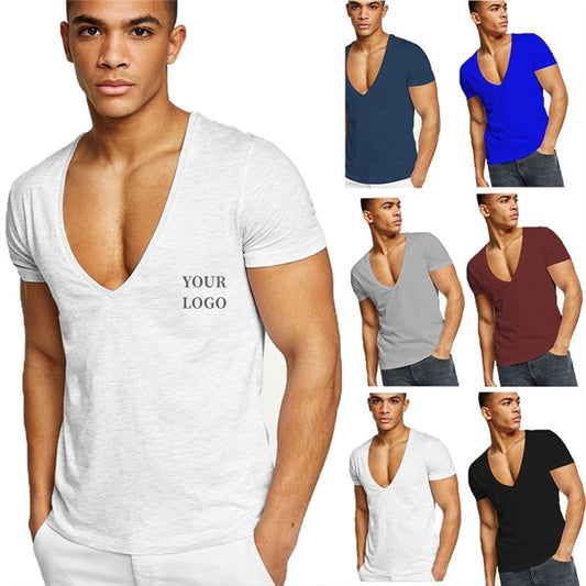 Men'S V Neck Summer Casual T-Shirt