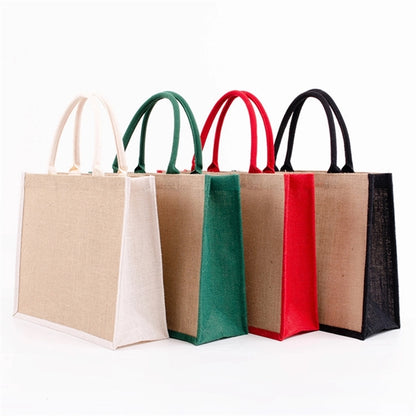 Burlap Jute Tote Gift Bag