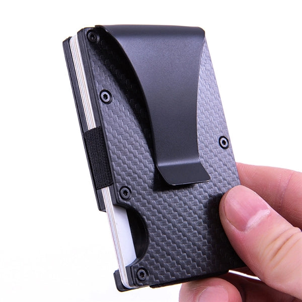Carbon Fiber RFID Blocking Wallet Card Holder