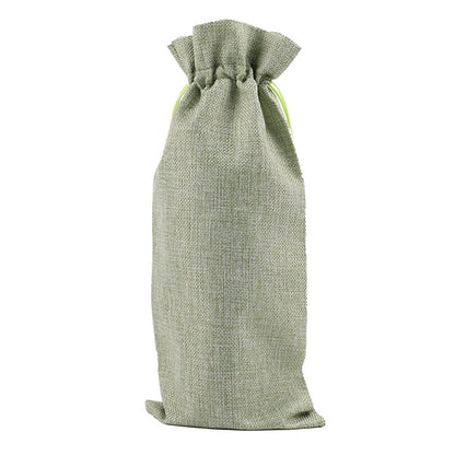 Linen Wine Gift Bag