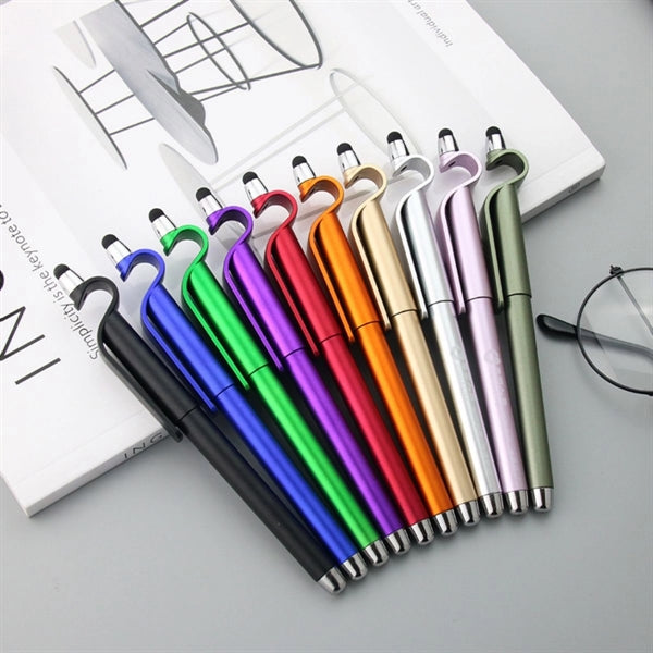 Multi-Function Touch Screen Phone Holder Pen