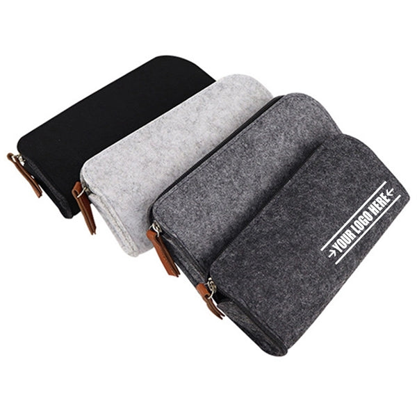 Felt Students Stationery Pouch Zipper Bag