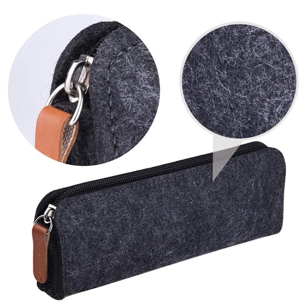 Felt Students Stationery Pouch Zipper Bag