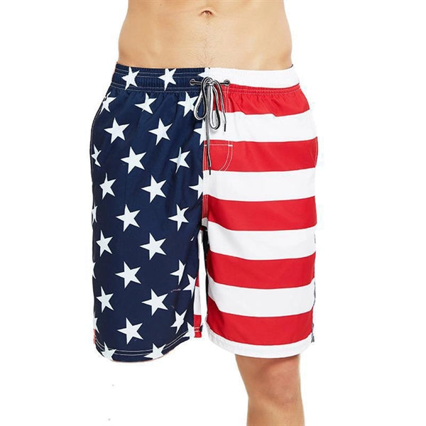Swimming Trunk Shorts Independence Day Flag Clothing
