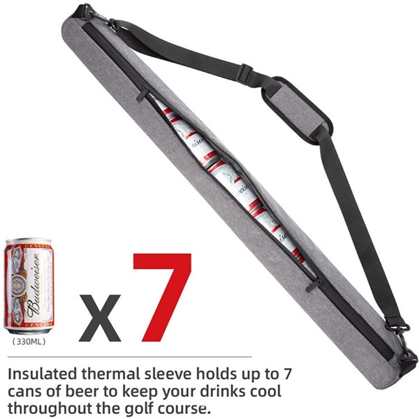 7-Can Insulated Cooler Golf Beer Sleeve