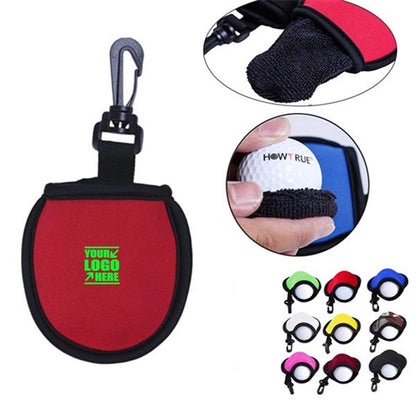 Portable Golf Ball Washer Cleaner Pouch