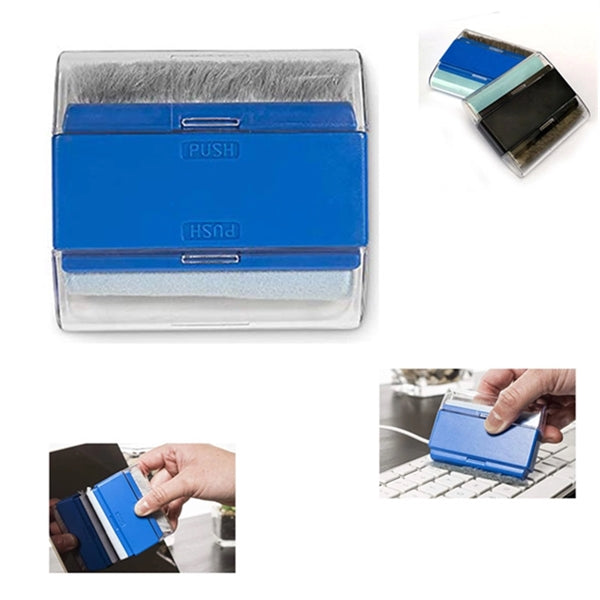 Screen Double Sided Cleaning Brush With Cloth