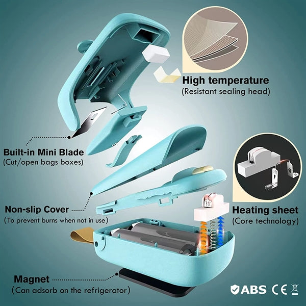 2 In 1 Mini Bag Sealer Cutter