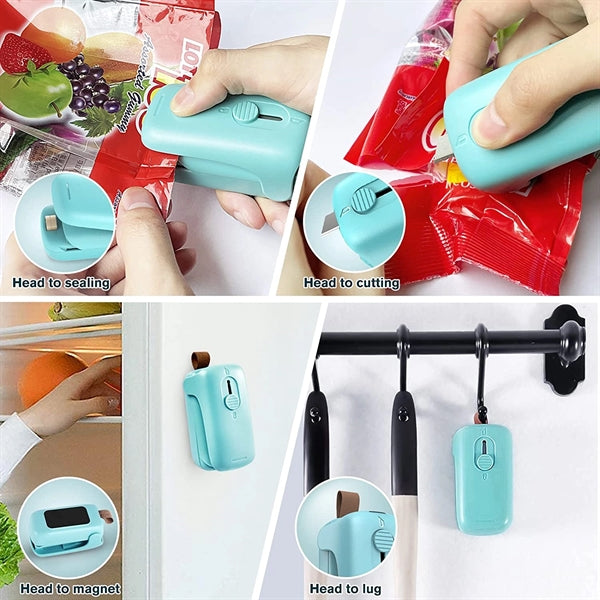 2 In 1 Mini Bag Sealer Cutter