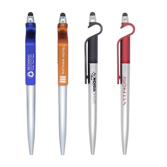 Plastic Ballpoint Pen Phone Stand