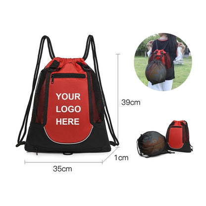 Basketball Drawstring Gym Backpack
