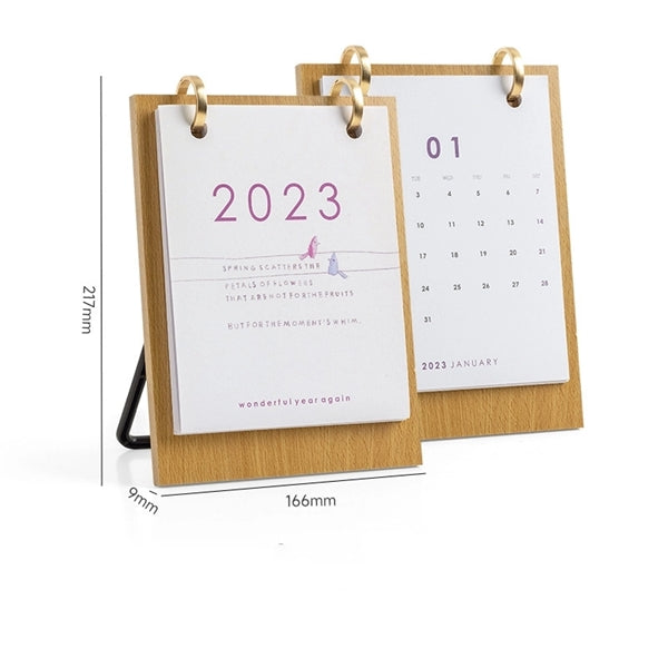 Portable Small 2023  Desk Calendar