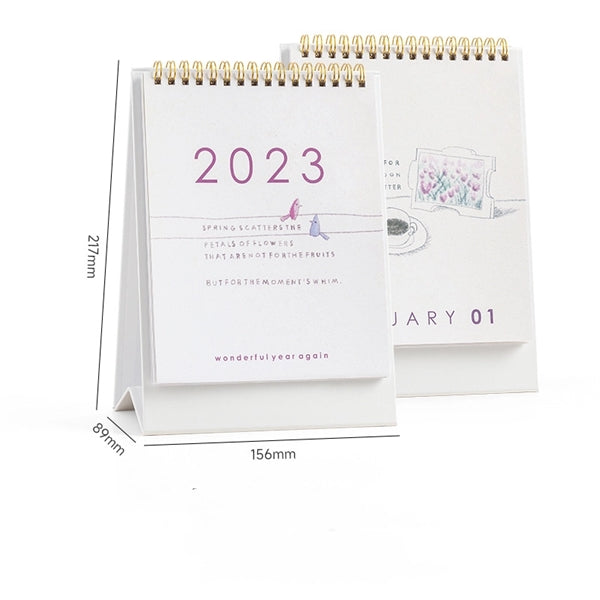 Portable Small 2023  Desk Calendar