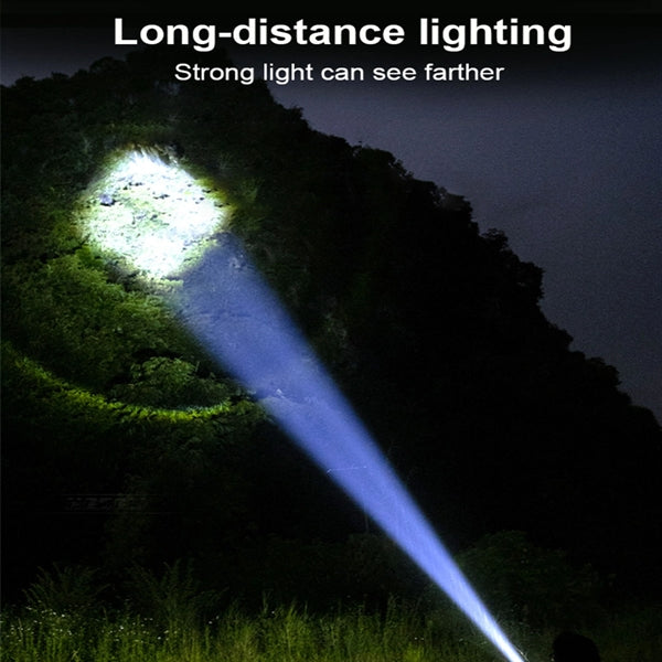 Xhp50 Retractable Flashlight Strong Light