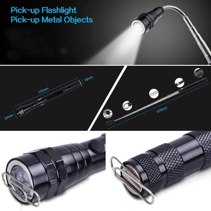 Magnetic Torch Extendable Pick Up Flashlight Stick
