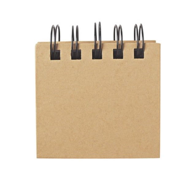 Spiral Book with Colorful Sticky Notes and Flags