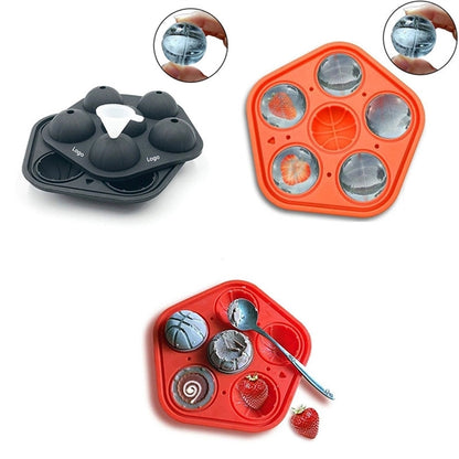 Basketball Shape Ice Mold Tray