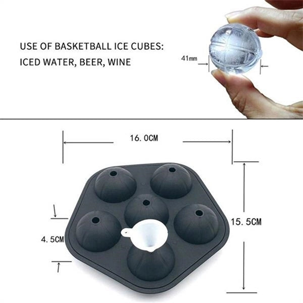 Basketball Shape Ice Mold Tray