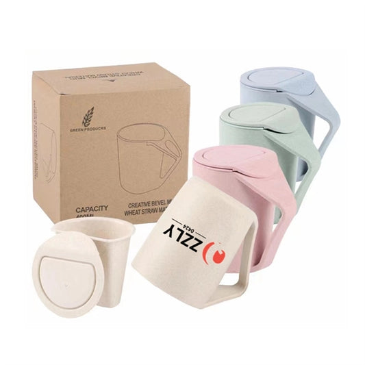 Wheat Straw Mug With Lid