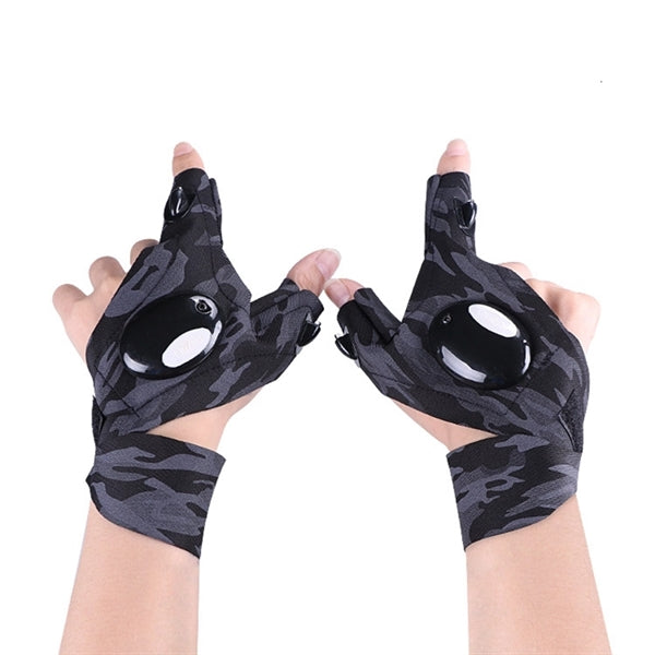 LED Gloves with Waterproof Lights