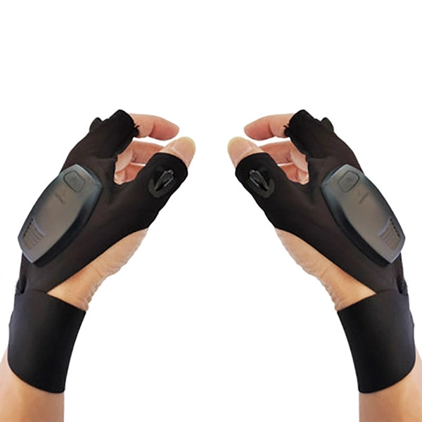 LED Gloves with Waterproof Lights