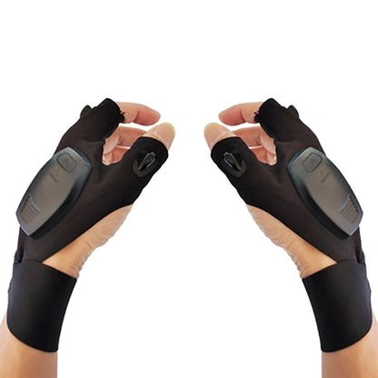 LED Gloves with Waterproof Lights