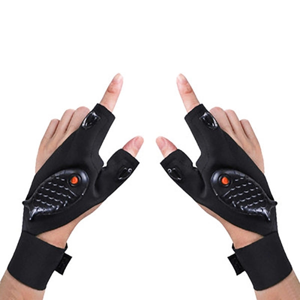LED Gloves with Waterproof Lights