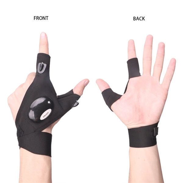 LED Gloves with Waterproof Lights