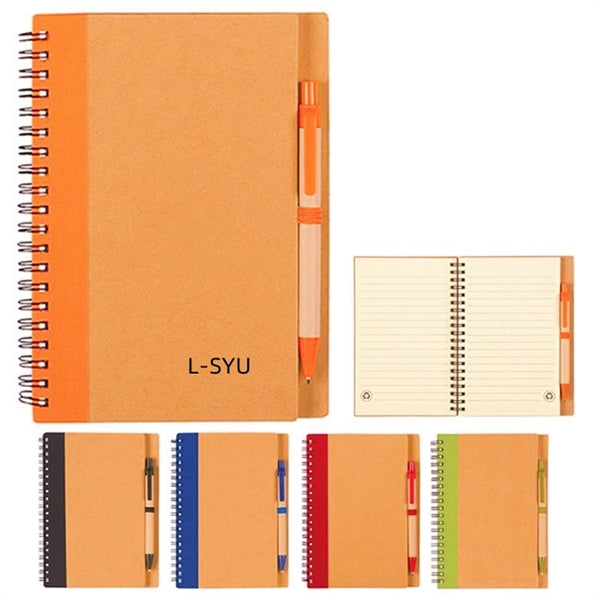 Eco Spiral Notebook w/Pen