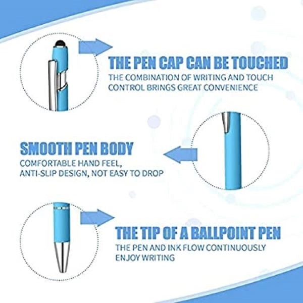 Soft-Touch Pen With Stylus