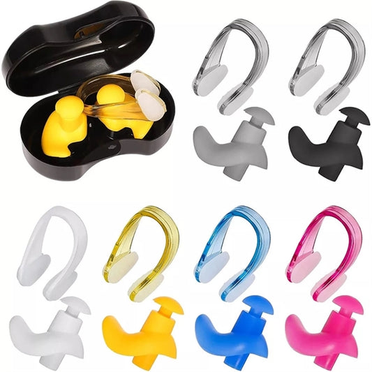 Swimming Nose Clip Ear Plug Set