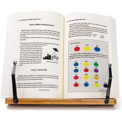 Adjustable Portable Bamboo Sturdy Lightweight Bookstand