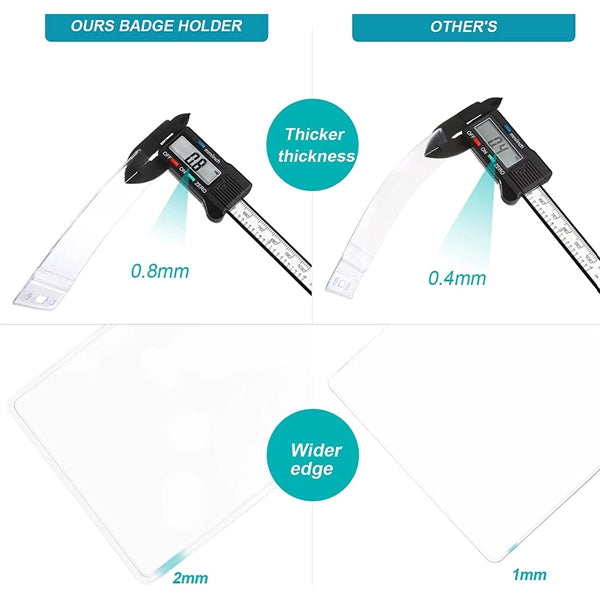 Carabiner Reel Clip Id Card Retractable Badge Holder