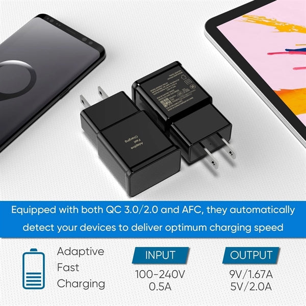 2A Adaptive Fast Charging Usb Wall Charger