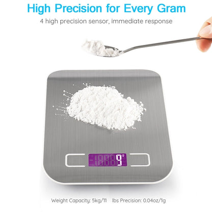 Stainless Steel Digital Kitchen Scale With Lcd Display