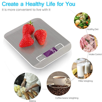 Stainless Steel Digital Kitchen Scale With Lcd Display