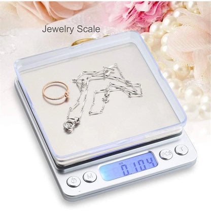 Stainless Steel Back-Lit Lcd Display Pocket Small Scale