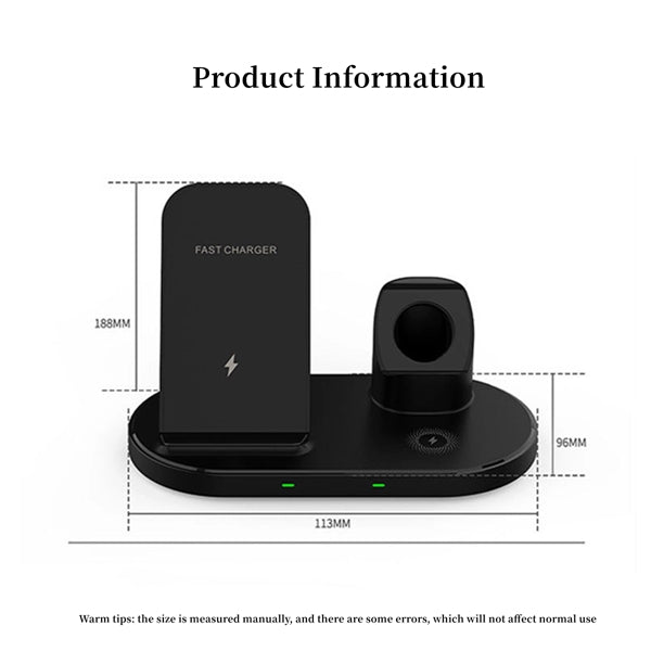 3 In 1 Wireless Magnetic Charging Station